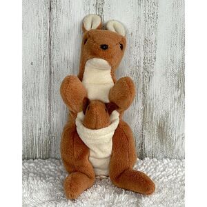 Ty The Beanie Babies Collection “POUCH” The Kangaroo 1996 Retired